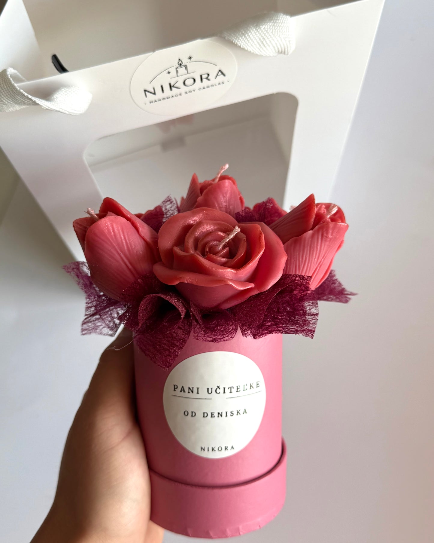 Wine red mini box