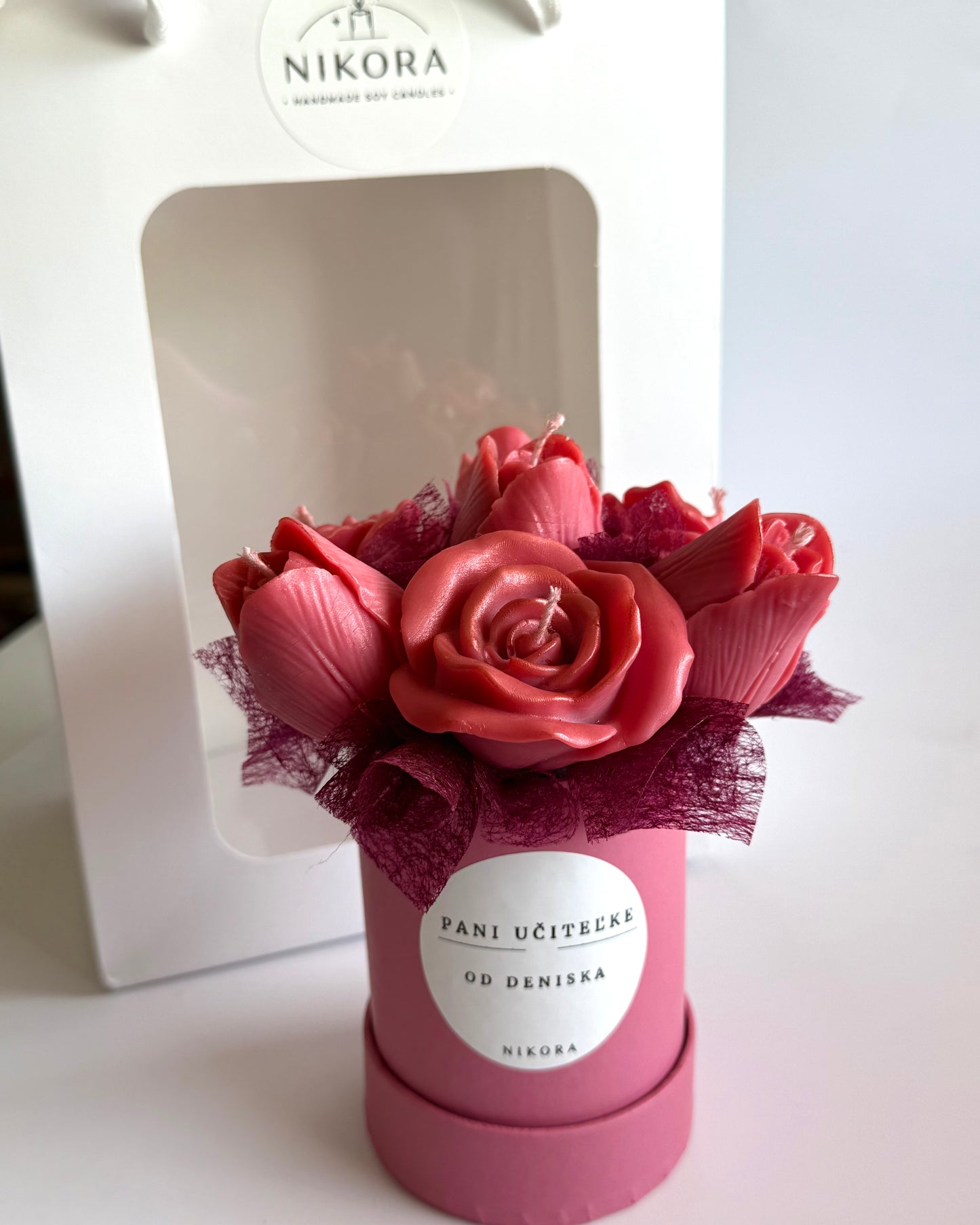 Wine red mini box